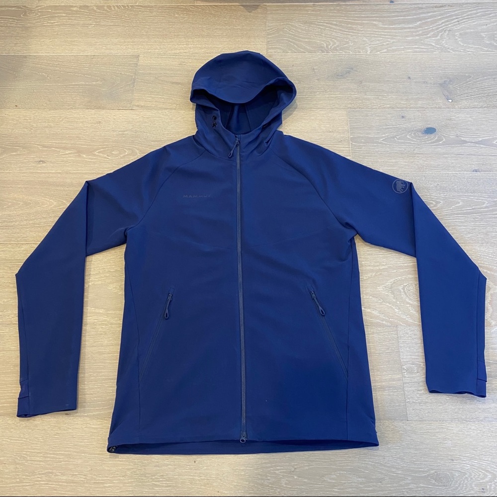 Mammut Hooded Softshell Jacket (Royal Blue)